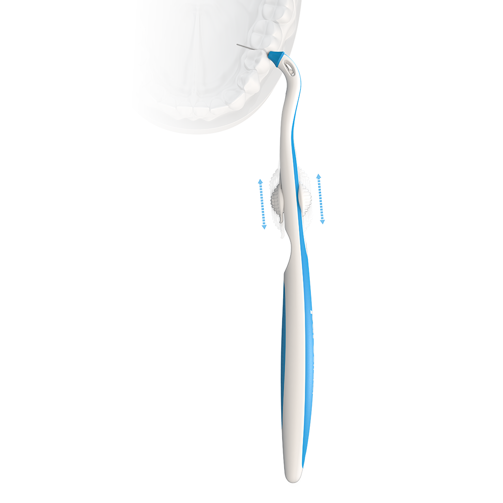 Interdentalbürste mit Handgriff | paro® slider | Slider System | Starter Set | 2 Ersatzbürsten