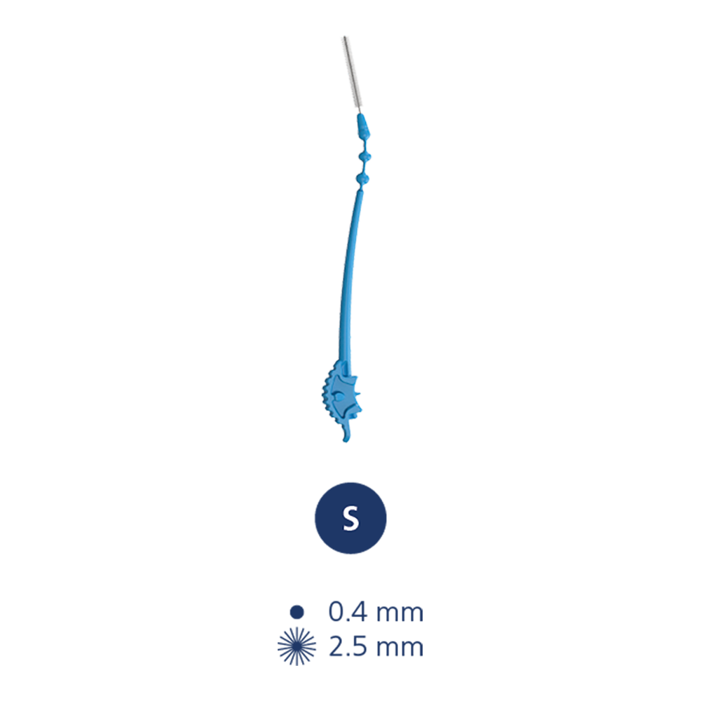 paro® slider Ersatzbürsten S, hellblau, zylindrisch, ø 2.5 mm, 6 Stück