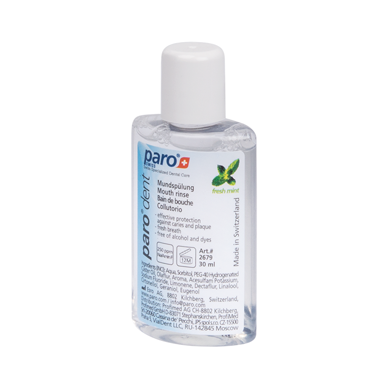 paro® dent, Mundspülung mit Amin Fluorid 0.025%, 250 ppm, 30 ml