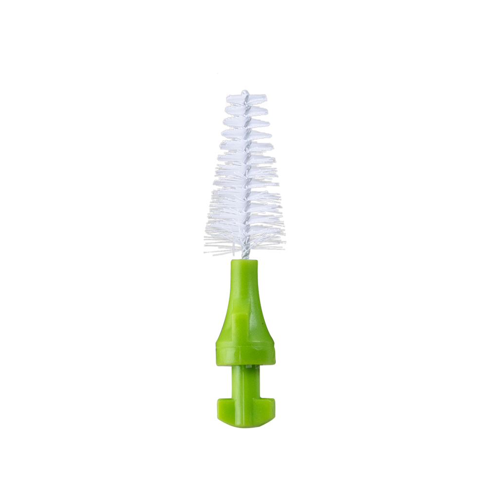 Interdentalbürste | paro® isola f | zum Eindrehen | fein | hellgrün | ø 3/7 mm | konisch | 5 Stück