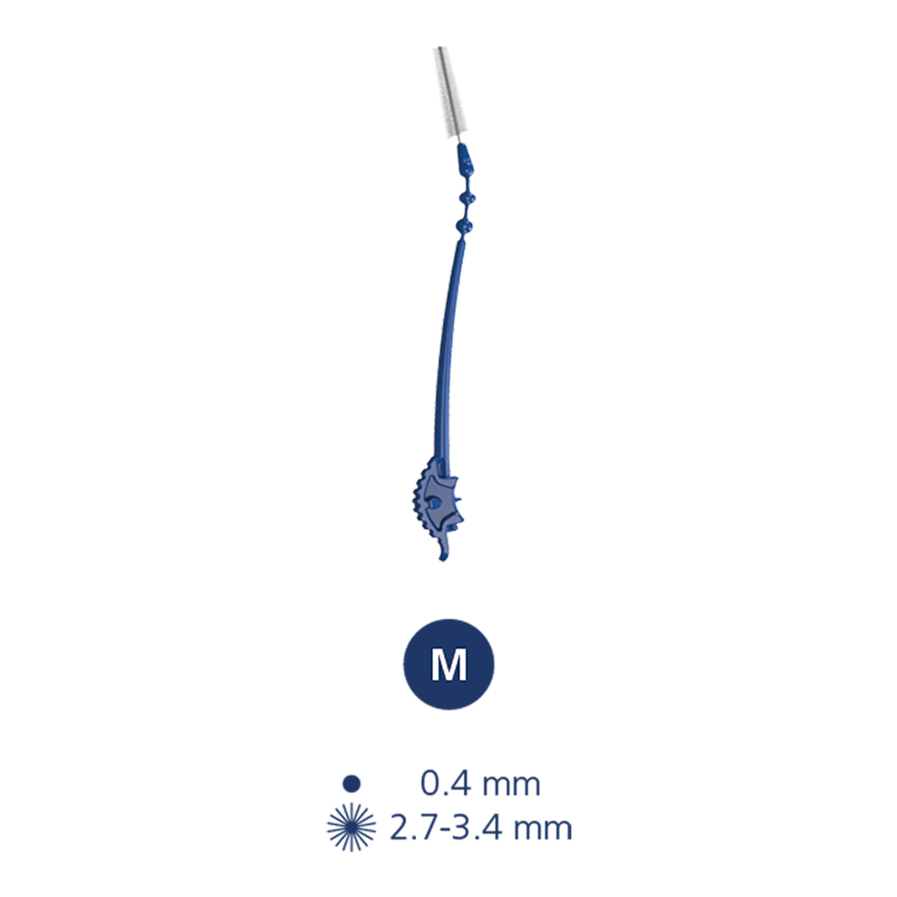 paro® slider Ersatzbürsten M, blau, konisch, 2.7-3.4 mm, 6 Stück