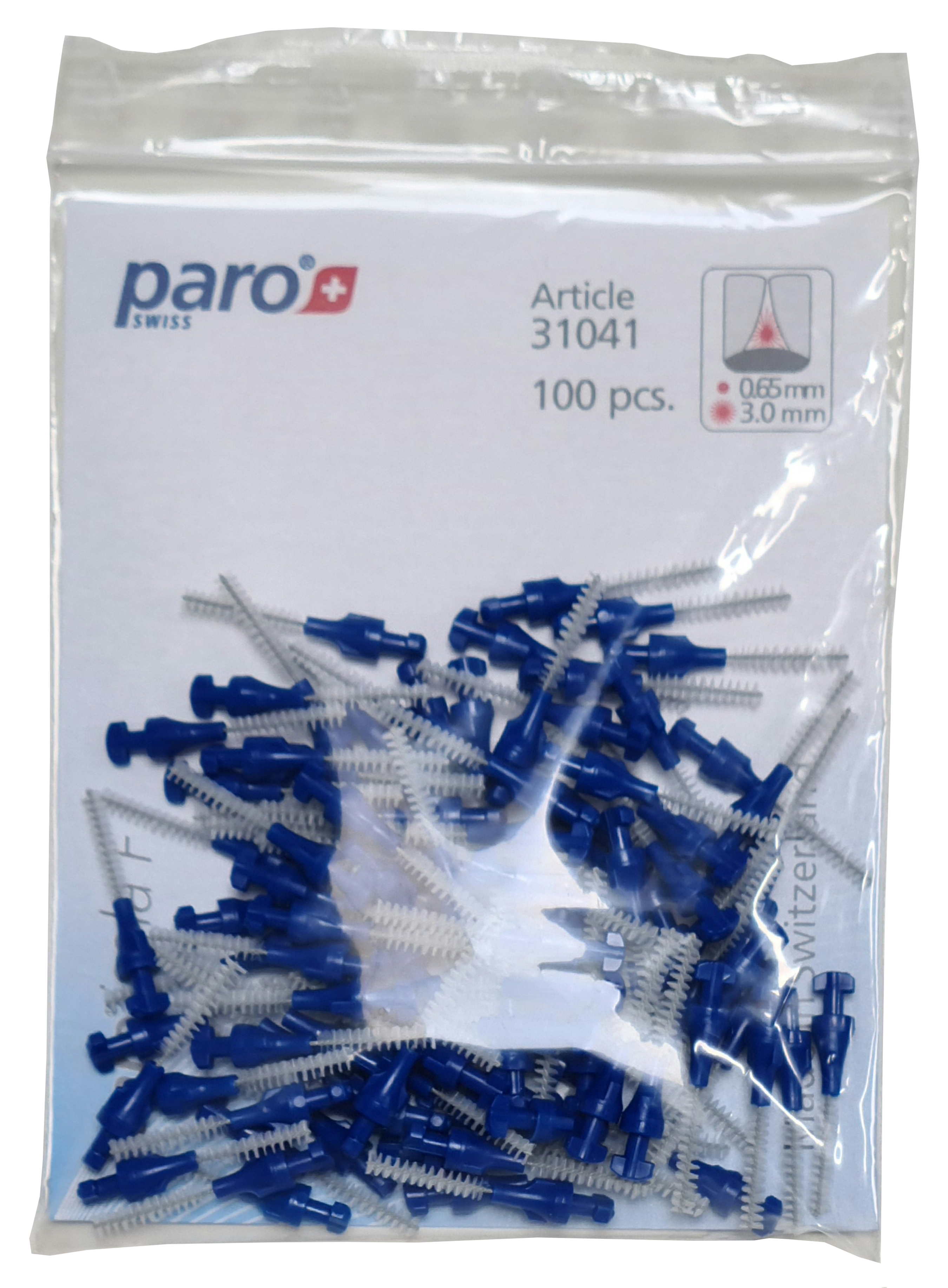 paro® isola f, x-fein, blau, zylindrisch, ø 3 mm, 100 Stück