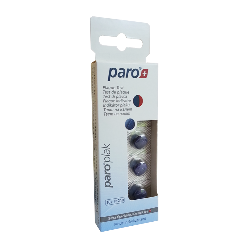 paro® plak, 2-Farben Tabletten, rot/ blau, 10 Stück