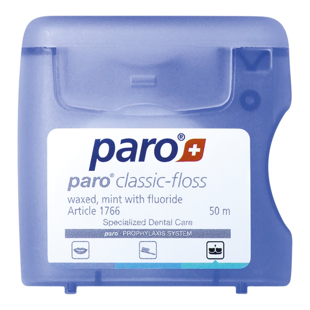 paro® classic-floss Zahnseide, gewachst, 50 m